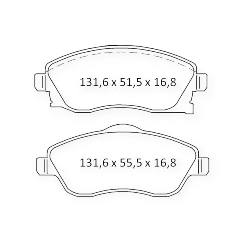 Колодки передні Опель Корса С (00-09) (Dafmi Intelli) гальмівні Мукачево - фото 1