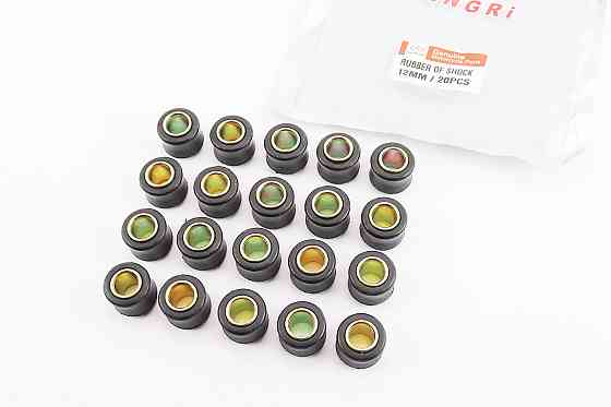 Сайлентблок амортизатора + втулка 12мм к-кт 20шт, ЧОРНИЙ, від 10шт -12% Київ