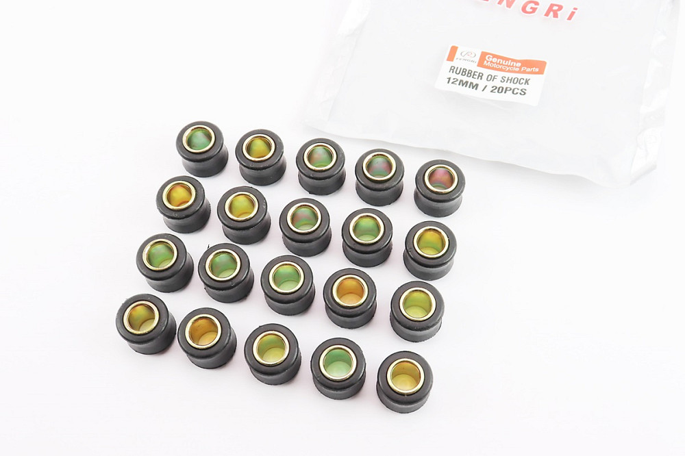 Сайлентблок амортизатора + втулка 12мм к-кт 20шт, ЧОРНИЙ, від 10шт -12% Київ - фото 1