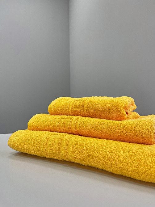 Махровое полотенце Ideal Textile Greek 33х60 см желтый (56860576) Черновцы - изображение 4