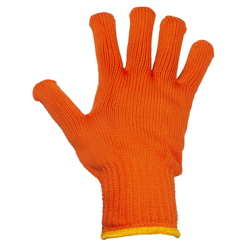 Sigma Перчатки трикотажные с точечным ПВХ покрытием р10 Тризуб (оранжевые) КРАТНО 12 парам SIGM Киев - изображение 3