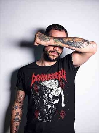 Футболка для мальчика аниме Никаидо Дорохедоро Ебису Нои оверсайз (рост от 165 до 180 ) Черний AnimeJ0237m Днепр