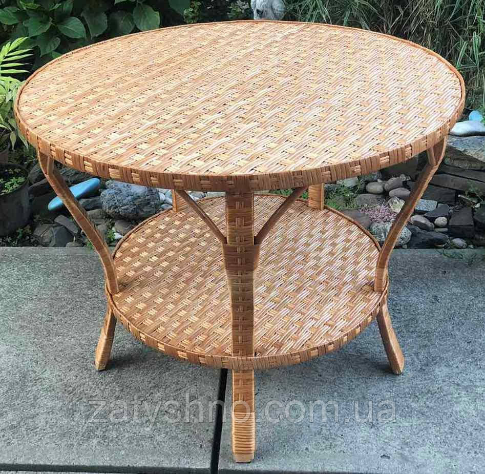 Круглый стол  из лозы с подставкой Киев - изображение 5