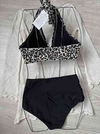 Купальник жіночий роздільний з леопардовим принтом S Харків