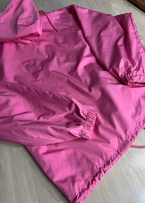 Куртка жіноча Lady Yep 9096-1 вітрівка оверсайз подовжена з капюшоном, рожевий, one size Київ - фото 6