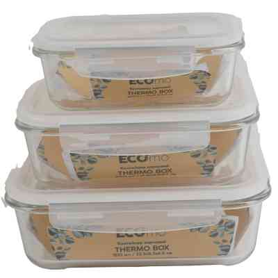 Пищевой контейнер Ecomo Thermo Box прямокутний 620 мл (3RC065-LL) Винница