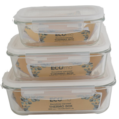Пищевой контейнер Ecomo Thermo Box прямокутний 620 мл (3RC065-LL) Винница - изображение 3
