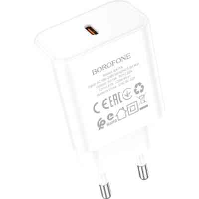 Зарядний пристрій BOROFONE BA71A USB-C PD20W white (6974443387964) Вінниця