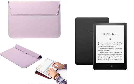 Чохол-конверт VitoCase для Amazon Kindle Paperwhite Signature Edition 11th Gen, з функцією підставки для книги Фіолетовий Київ