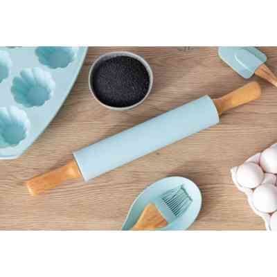 Качалка Ardesto Tasty baking 43,5 см Silicon/Wood Tiffany Blue (AR2323T) Вінниця