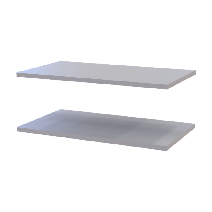 Полиці до тумби (2 шт) Doros Кассель Сірий 61.5х34.5х1.6 (DRS-011835) Дніпро - фото 3