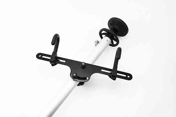 Підставка під 2 велосипеди телескопічна 1,8-3м, регульований кут нахилу велосипеда, алюмінієва, сіра HS-051 Киев