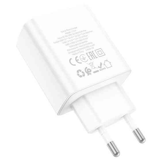 Мережевий зарядний пристрій HOCO C102A Fuerza QC3.0 four-port charger, колір білий 6931474777713 Одеса
