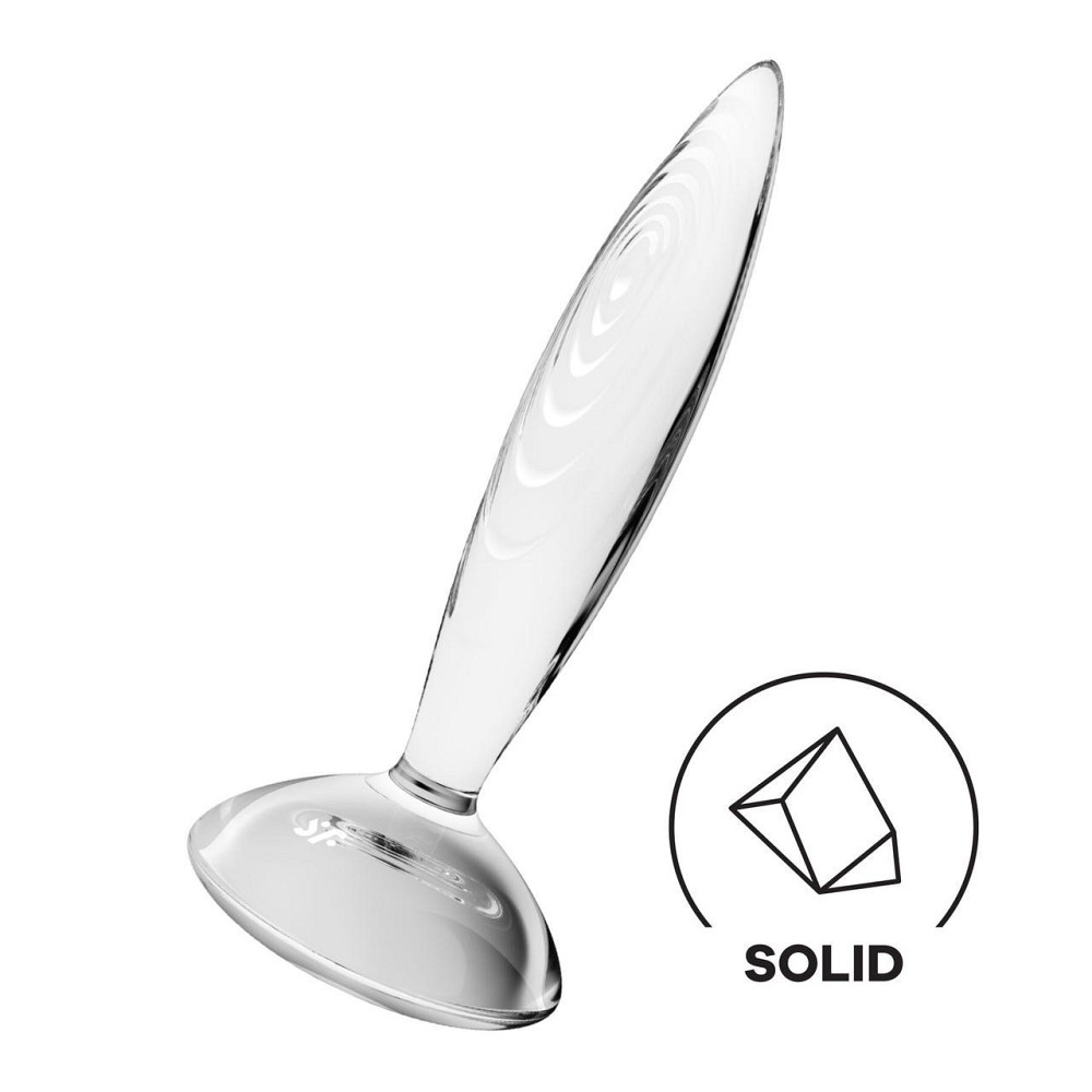 Скляна анальна пробка Satisfyer Sparkling Crystal, дуже міцна, термостійка Sex Aura Київ - фото 1