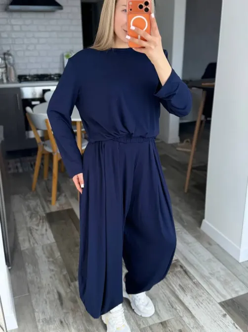 Женский костюм из вискозы оверсайз — базовый комплект (длинный + брюки) Одесса - изображение 17