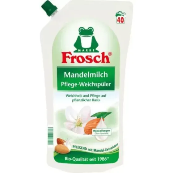 Ополаскиватель для белья с миндальным молочком Frosch, 1 l (Германия) Frosch Weichspüler Mandelmilch Львов