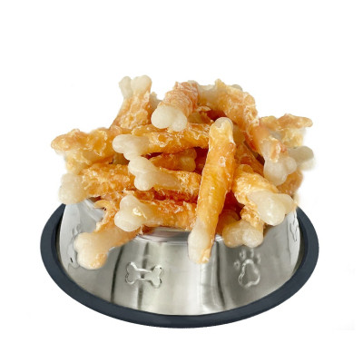 Лакомство для собак Lucky Star Кальциевая кость в обертке из куриного вяленого мяса 500 г (4820144302404) Винница - изображение 2