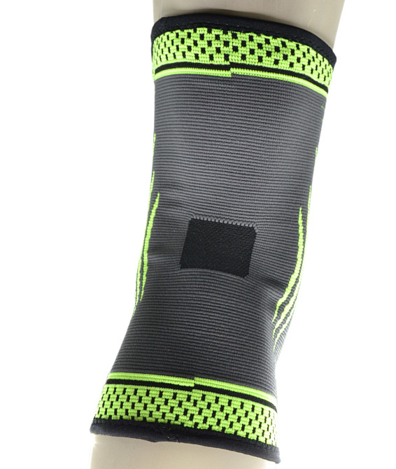Компресійний наколінник MadMax MFA-284 3D Compressive knee support Dark grey/Neon green (1шт.) L Луцк - изображение 7