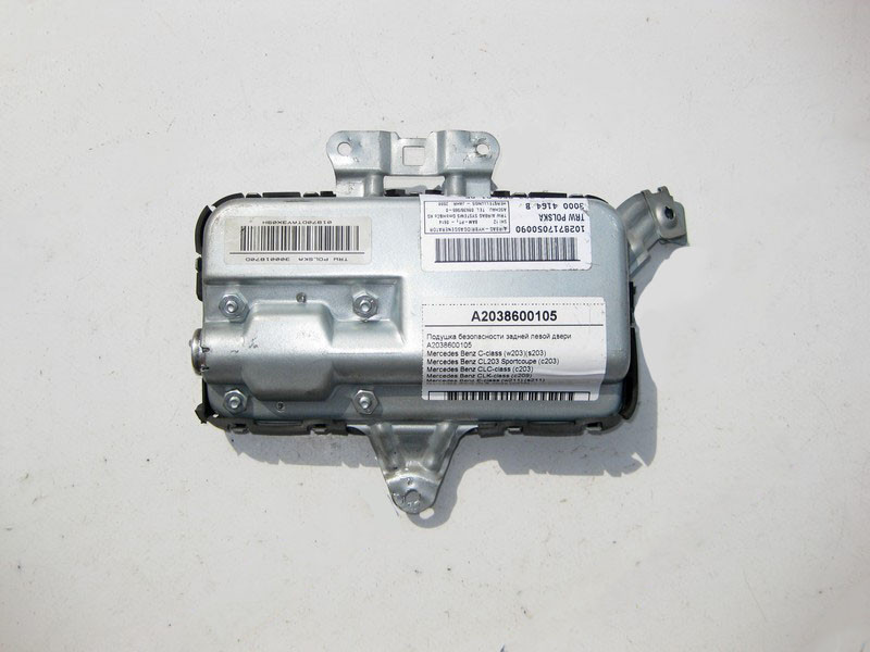 Mercedes-Benz  A2038600105 Подушка безпеки задніх лівих дверей CLS C219 C-Class W203 CLC C203 CLK C209 E-Class W211 Одеса - фото 2