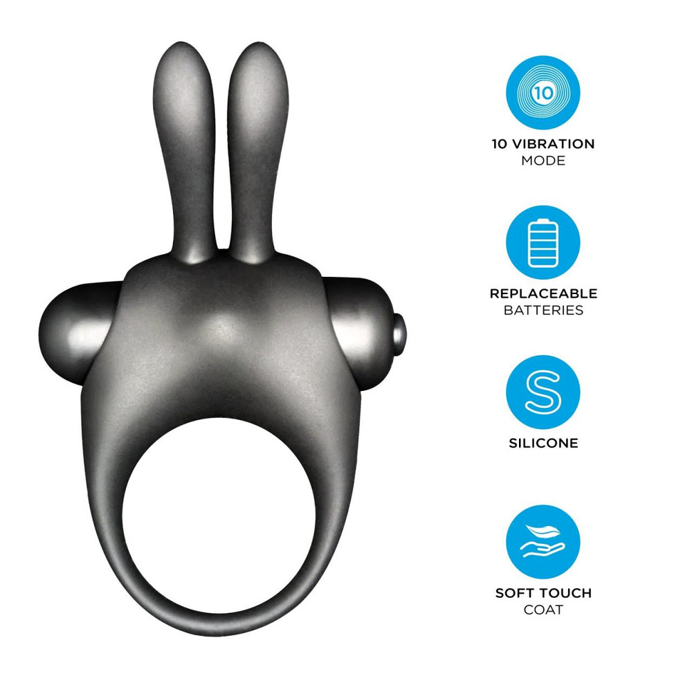 Набір Orgie Vibe Bunny: рідкий вібратор та ерекційне віброкільце Sex Aura Київ - фото 4