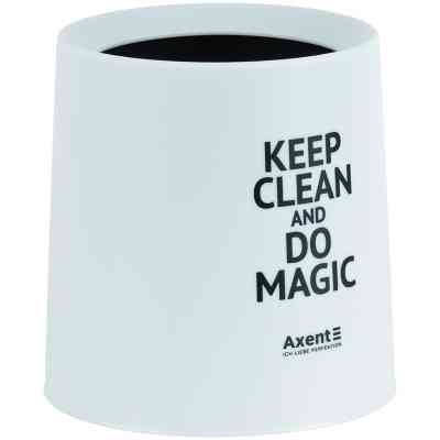 Кошик для паперів Axent Настільний контейнер для сміття, круглий, білий (2131-21-A) Вінниця