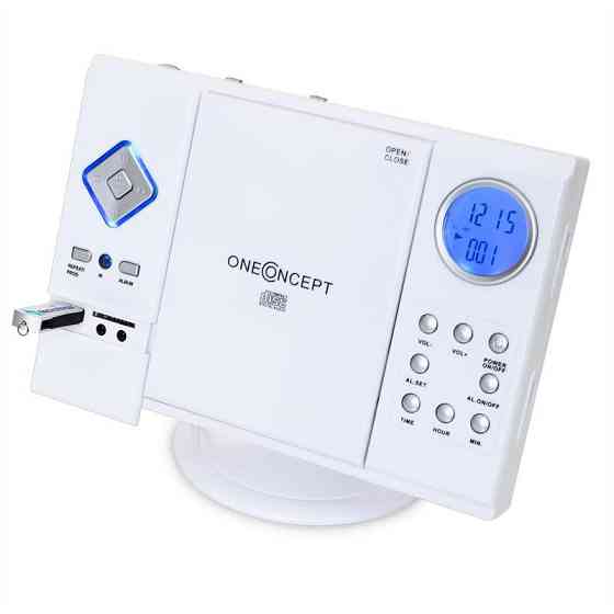 V-12 Стерео MP3 CD-плеєр USB SD AUX Білий Білий (Німеччина, читати опис) Рівне