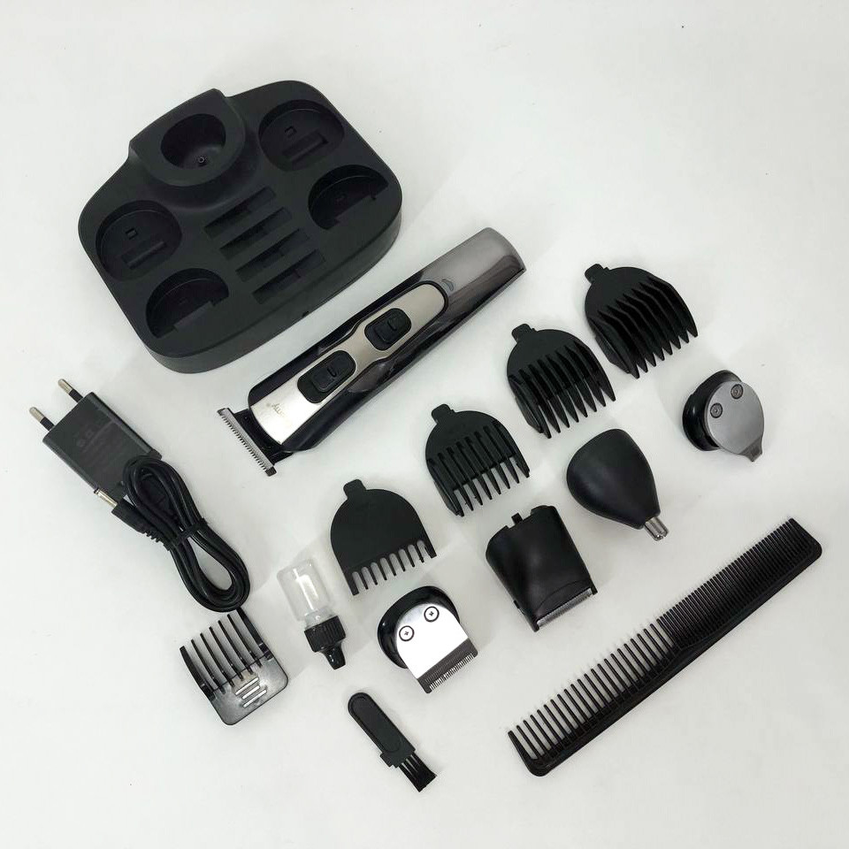 Набір для видалення волосся із зарядним пристроєм, Електрична машинка для стрижки побутова JR-28 Львів - фото 9