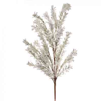 Декоративна гілка YES! Fun Дрібні листочки Засніжена 84 см (974811) Вінниця