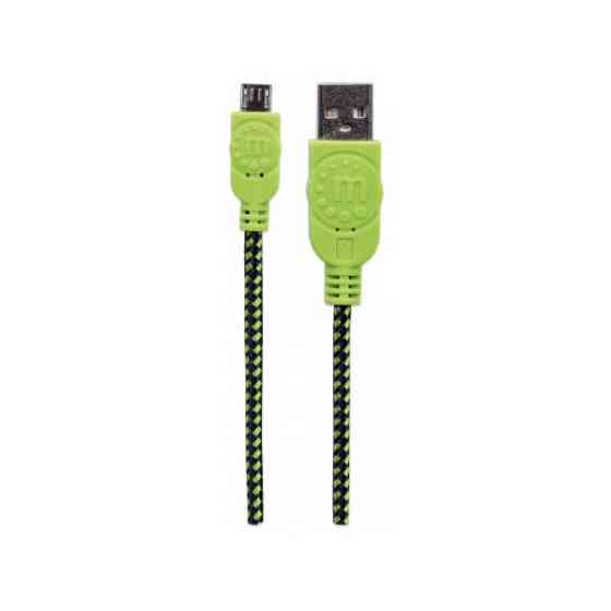 Кабель USB AM-micro BM, 0.5 м, кольорове обплетення, Box (60 шт) Manhattan (394178) Київ