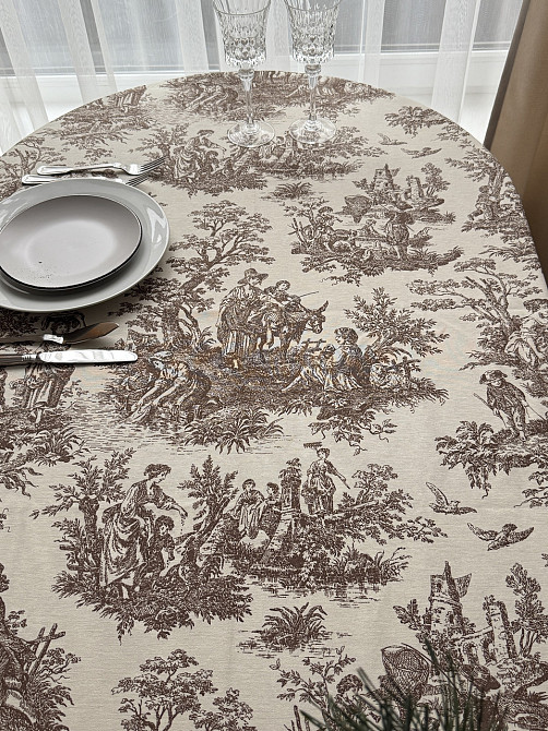 Ecotton Скатертина столова Ecotton DUCK 170х220 см водовідштовхувальна Italiano бежевий (30497 Киев - изображение 7