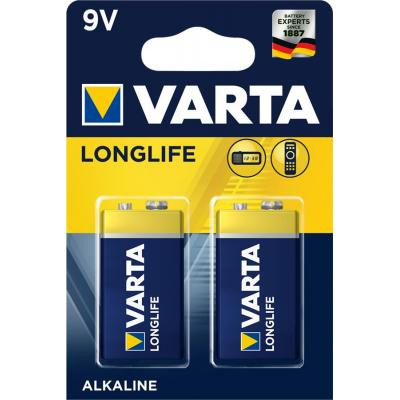 Батарейка Varta Longlife 9V 6LR61 *2 (04122101412) Винница - изображение 1