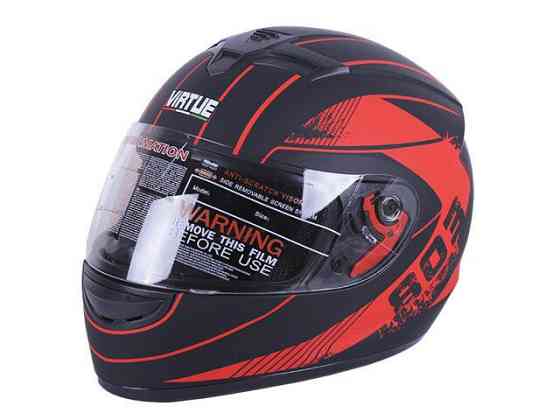 Мотошлем интеграл MD-803 (черно-оранжевый матовый, size S) Мукачево