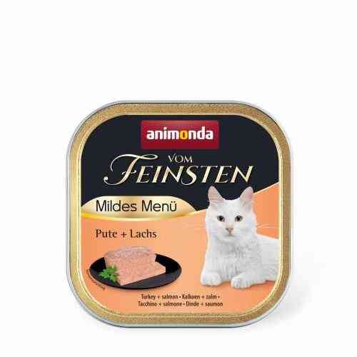 Корм вологий Vom Feinsten Adult Turkey Salmon для котів з індичкою і лососем 100 г Київ