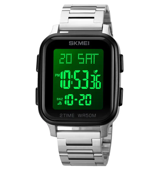 Чоловічий наручний годинник Skmei 1859 на браслеті (Сріблястий) Київ - фото 4