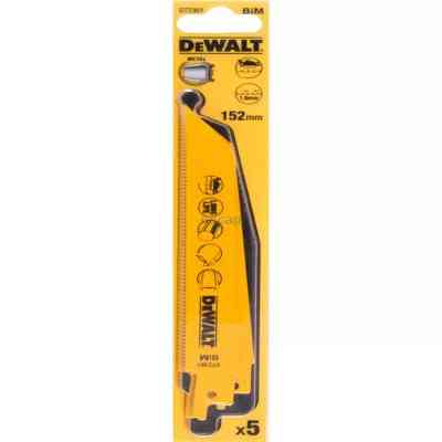 Полотно DeWALT пильное биметаллическое, быстрый пропил, 152 мм, 14 TPI, 5 шт (DT2361) Винница