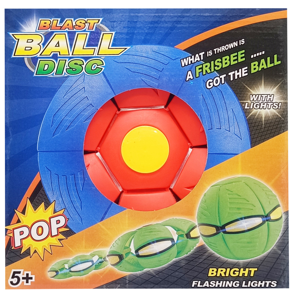 Літаючий трансформерний м'яч «FLAT BALL» FB-001 Червоний Вінниця - фото 1