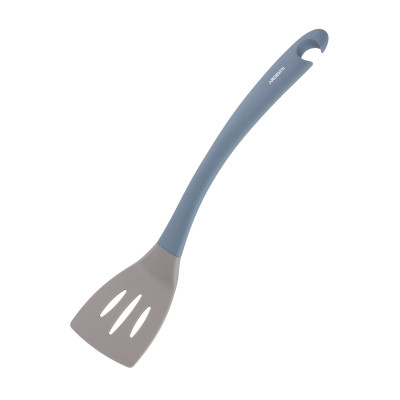 Лопатка кухонная Ardesto Gemini з прорізами 35 см сіро-синій (AR2178B) Винница - изображение 1