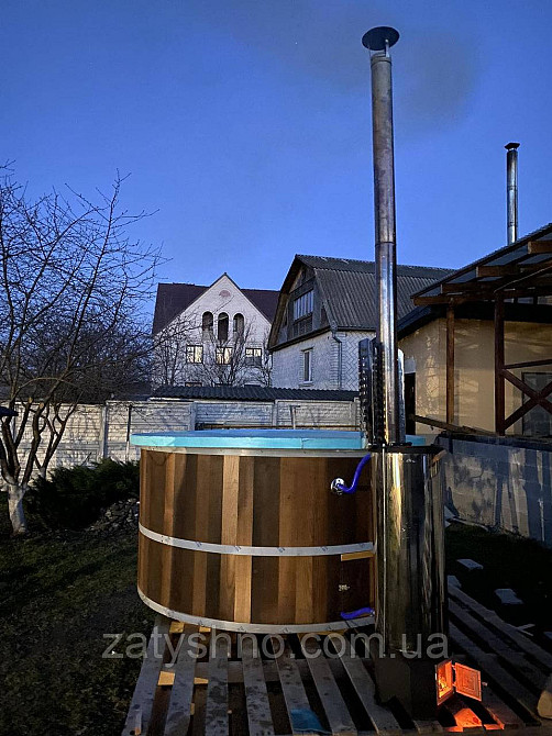 Чани на 5 осіб (2 метри в діаметрі) з джакузі та піччю Київ - фото 9