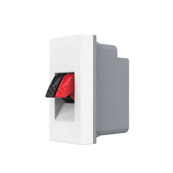 LIVOLO Hi-Fi аудіо розетка LIVOLO (Banana), біла, для колонок і підсилювачів, модуль 0.5 поста Коломия