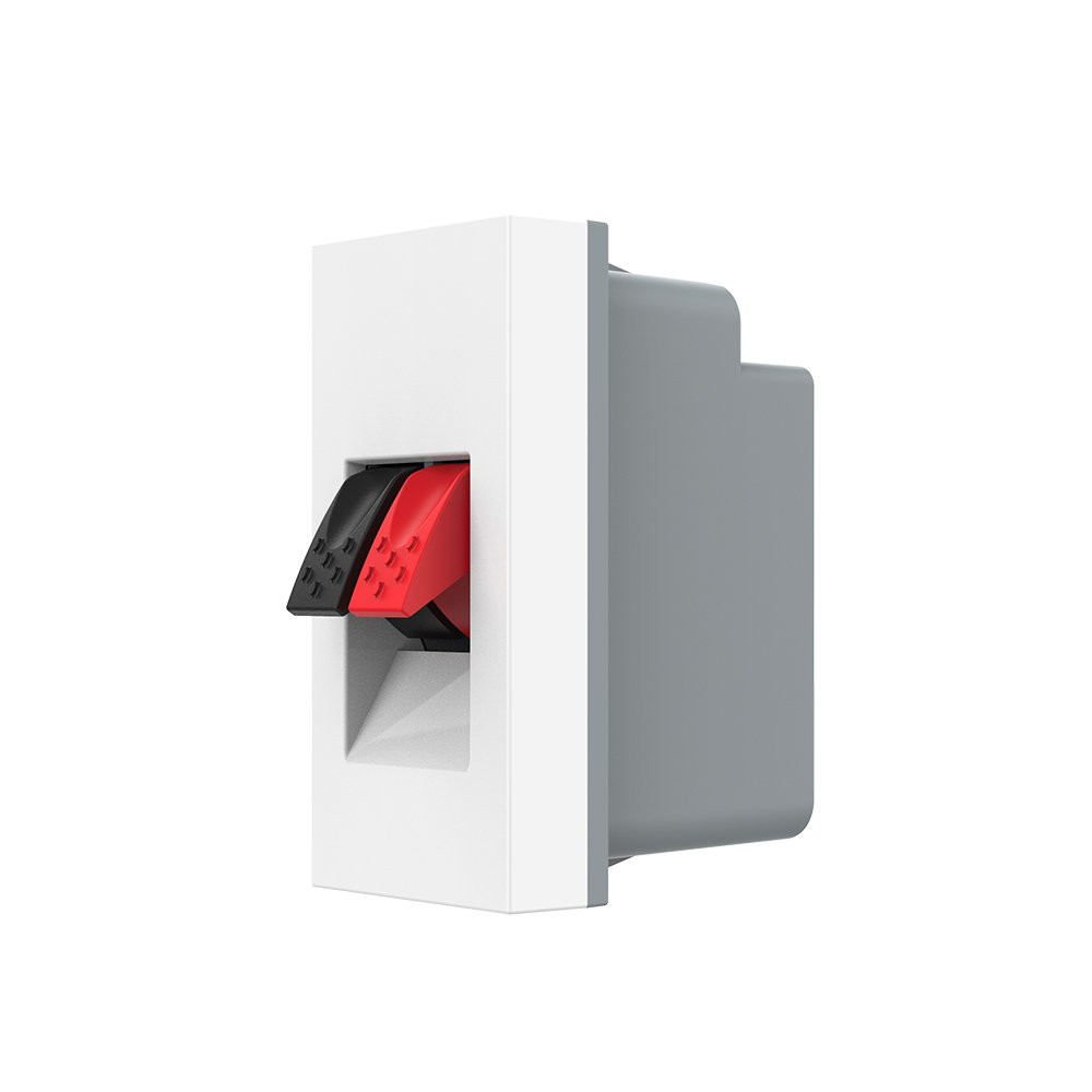 LIVOLO Hi-Fi аудіо розетка LIVOLO (Banana), біла, для колонок і підсилювачів, модуль 0.5 поста Коломия - фото 6