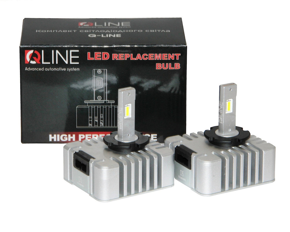 Комплект светодиодных ламп Qline Ultra D5S 65W 6000K (2шт) Харьков - изображение 2