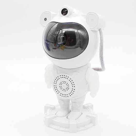 Ночник проектор звездного неба Космонавт, с Bluetooth колонкой и пультом, от USB / Детский ночник Киев
