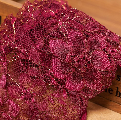 Трусики с разрезом кружевные универсальный вишневый Киев - изображение 2