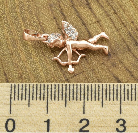 Кулон Xuping Купидончик, для цепочки до 4мм, размер 23*16мм, позолота РО Киев - изображение 3