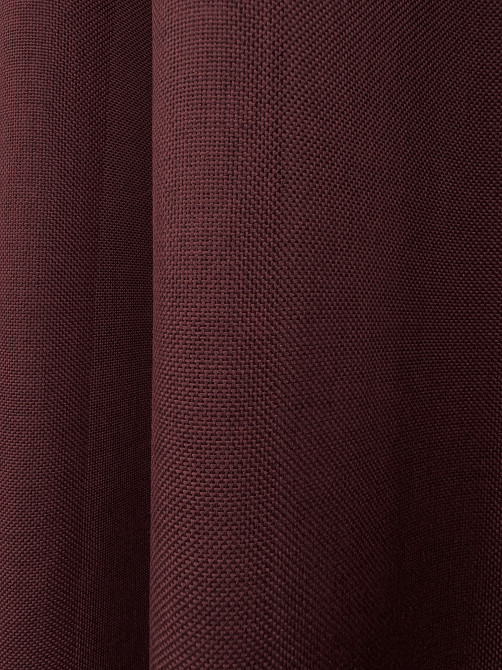 Комплект готовых штор VR-Textil Лен Мешковина № 2063ш Марсала 150х285 см 2 шт (33-1281) Киев - изображение 7