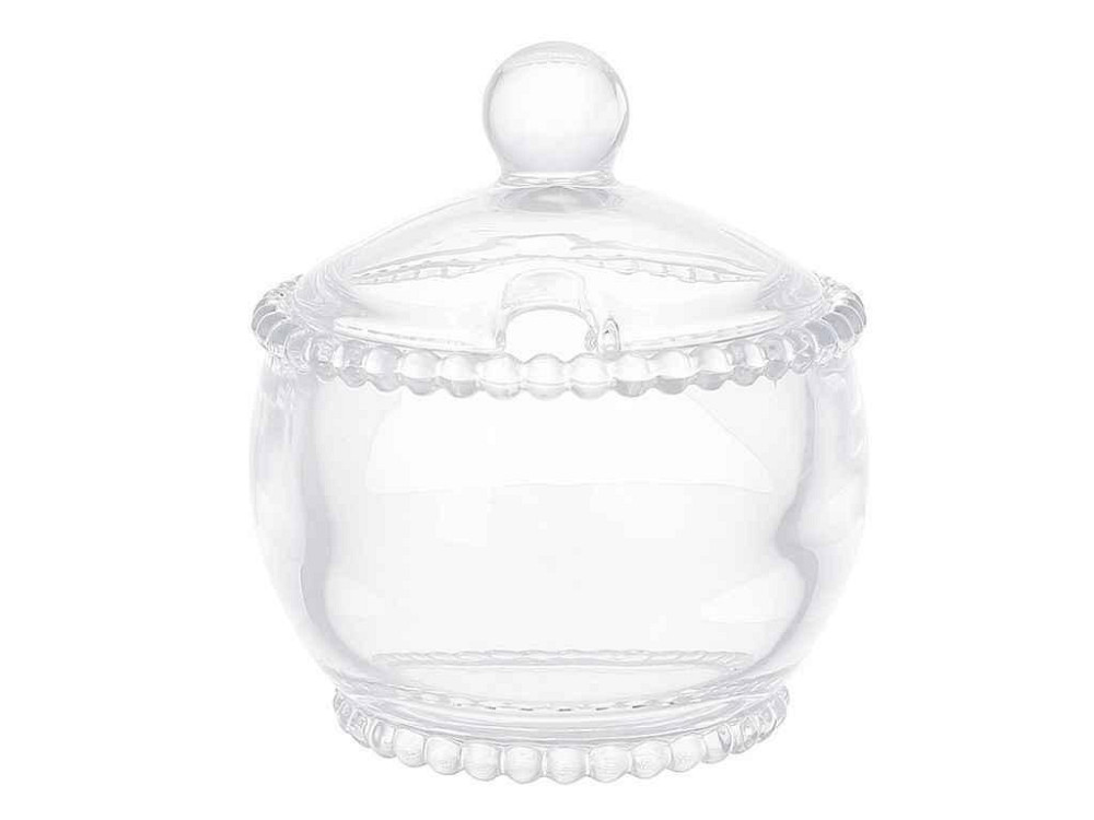 Цукорниця скляна прозора Bauble 10х11см ТМ BONADI Київ - фото 1