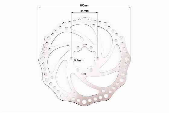 Гальмівний диск 160мм, кріпл. 6 болтів, DR02 Київ