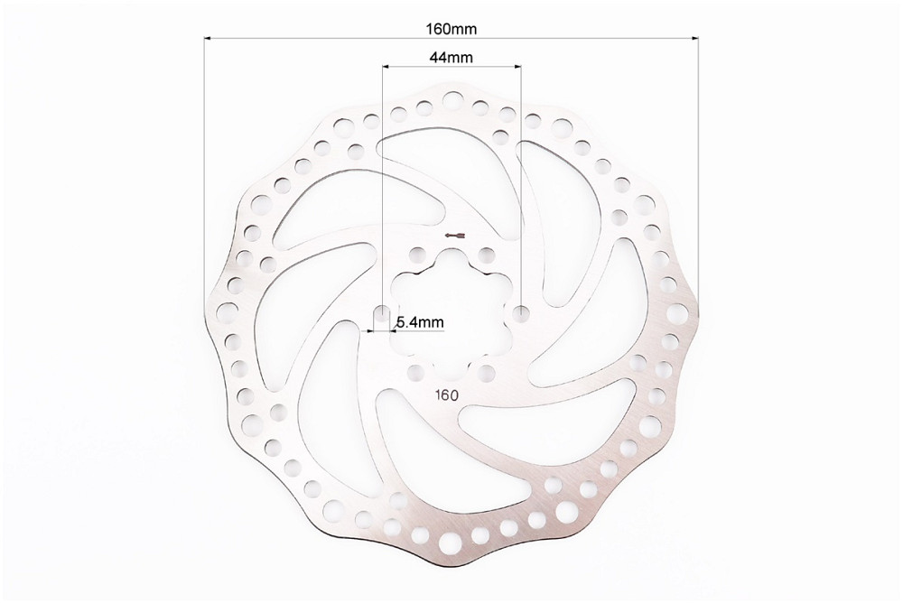 Гальмівний диск 160мм, кріпл. 6 болтів, DR02 Київ - фото 2