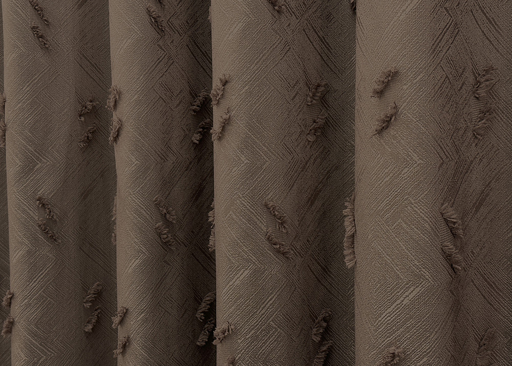 Комплект штор VR-Textil Лен Букле № 1891ш Коричневый 100х290 см 2 шт (31-0082) Киев - изображение 8
