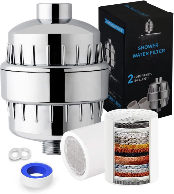 20-ступінчастий фільтр для душу з вітаміном С для жорсткої води 26329 Луцьк - фото 1